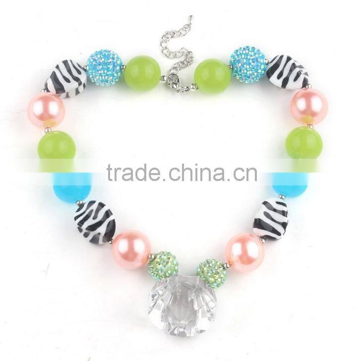 Hot Sale Chunky Bubble Gum Necklace For Kids Restoring Ancient Ways Halloween Beaded Necklace Jewelry 2016