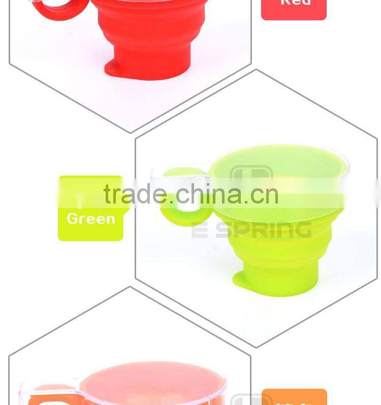 Retractable Folding Cup Telescopic Collapsible Cups Travel Silicone Mug