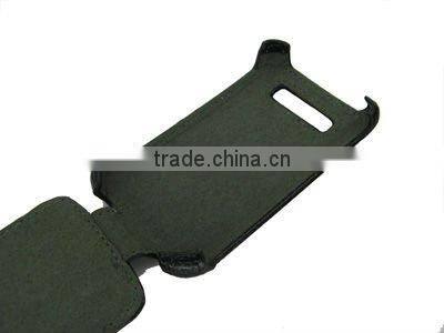 Hot pressing PU Flip Leather Case for BlackBerry 9700
