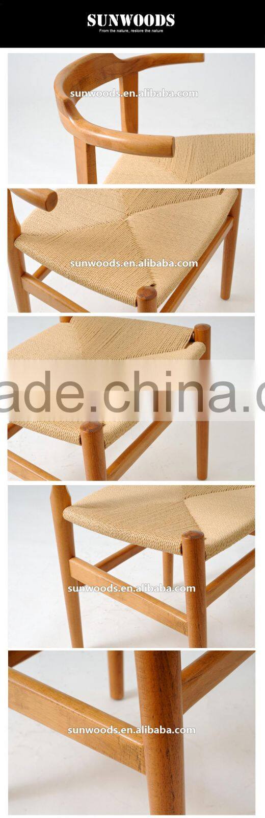 Triumph Antique Hand-made Rope Design wood Dining Chair