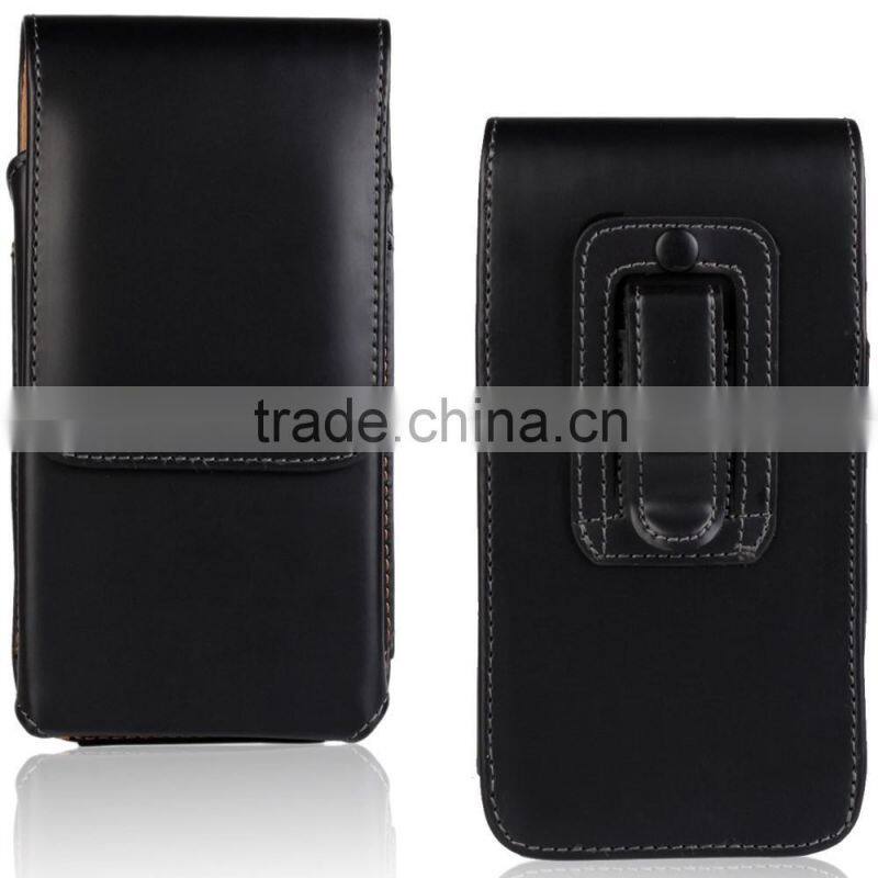Black Vertical Leather Pouch Belt Clip Holster Case for Sony Xperia Z4, Cellphone Leather case for Sony Z4