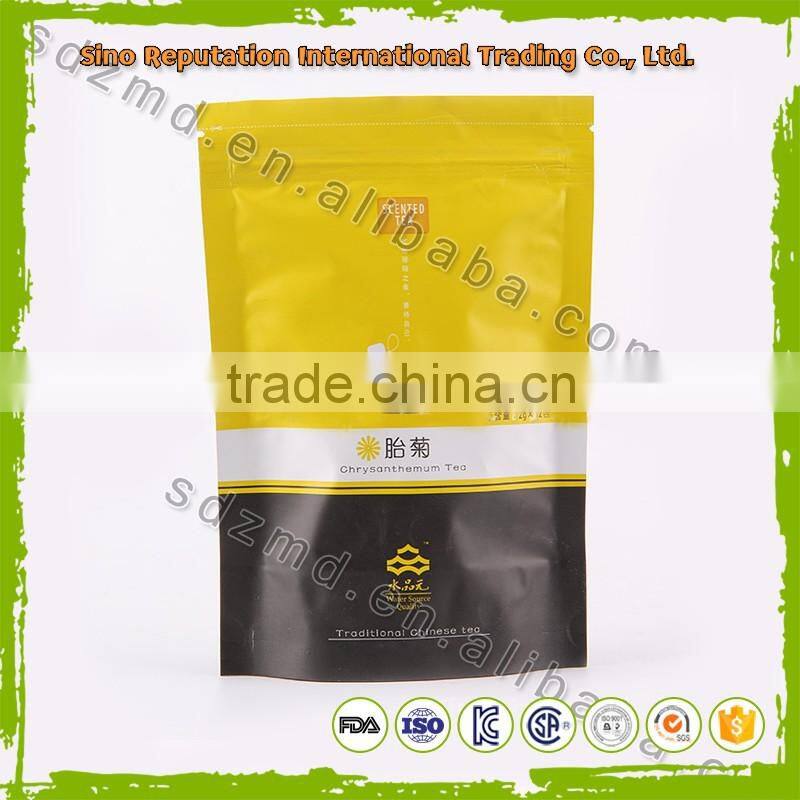 Hot selling aluminum foil stand up pouch for tea packaging