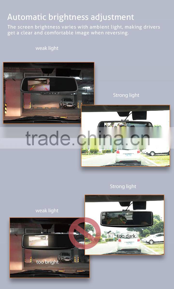 Car digital rearview mirror 5 inch touch screen android gps mirror with 1080p dvr function