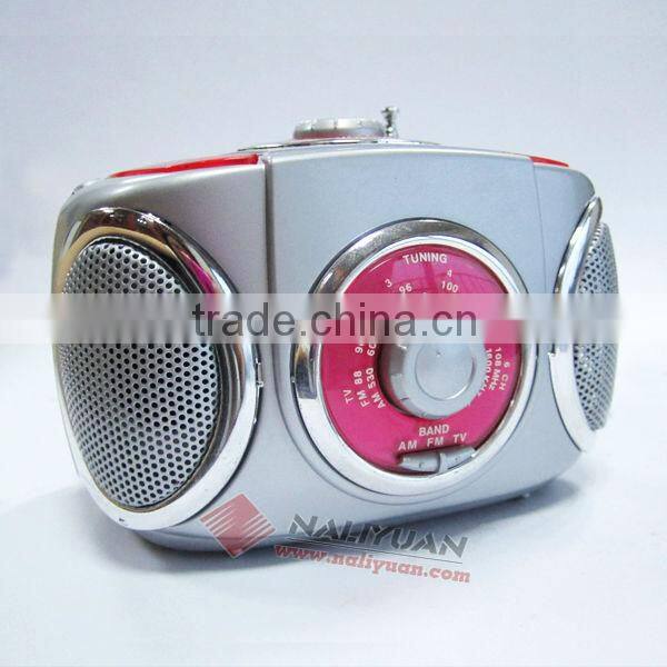 Portable battery operated power radio AM/FM powr radio battery operated power table raio