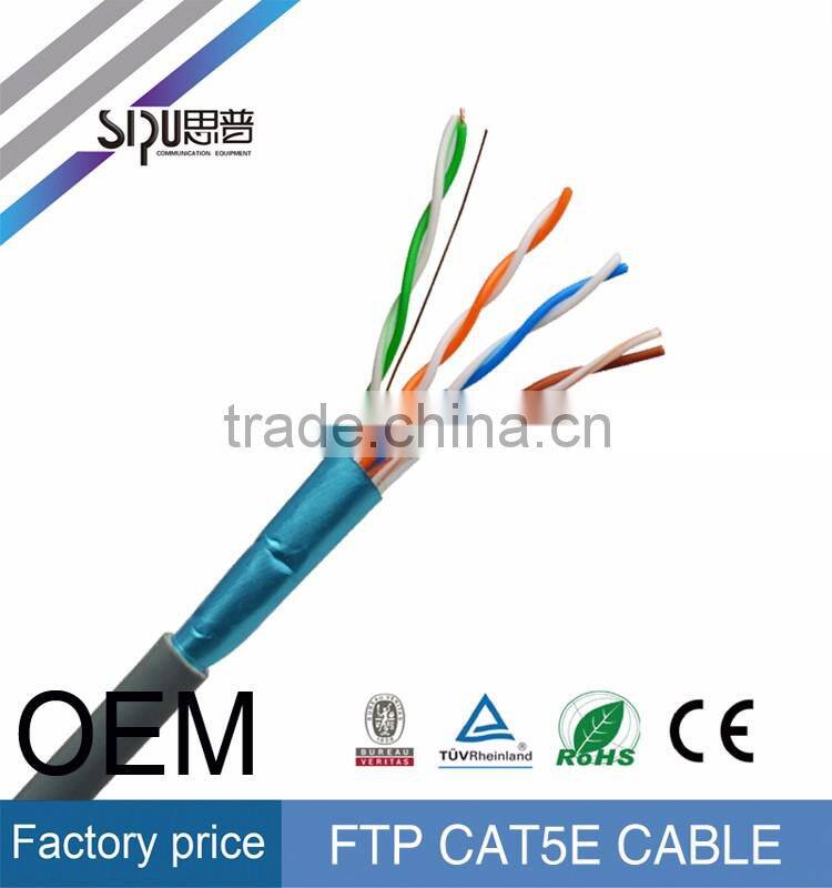 SIPU high quality ftp cat5e network cable best price 305m cat5 ftp lan cable wholesale cat 5e cable