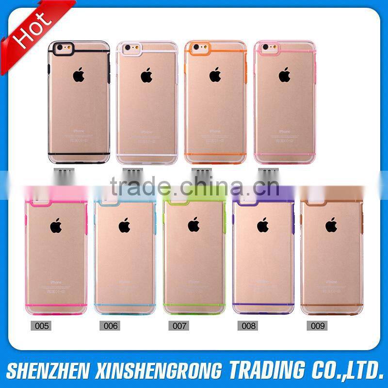 TPU soft phone case for iPhone 6 Plus 5.5 inch smart phone, TPU gel fancy shock proof cover cases for iPhone 6, Clear cover skin