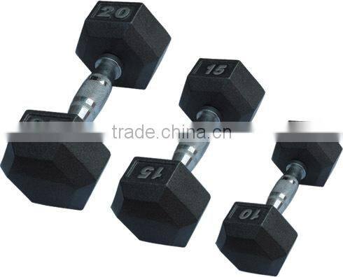 rubber dumbbell set