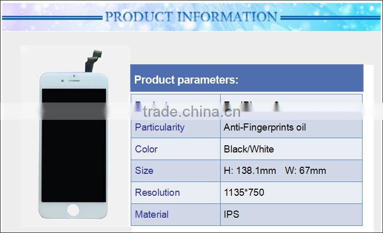 Factory Manufacturer Mobile Phone LCD for iPhone6 with frame