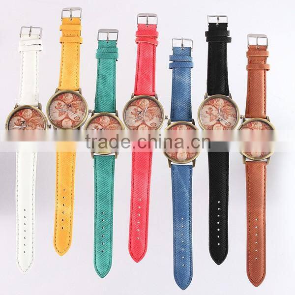 Newest Map Face Design Women Watch Wholesale
