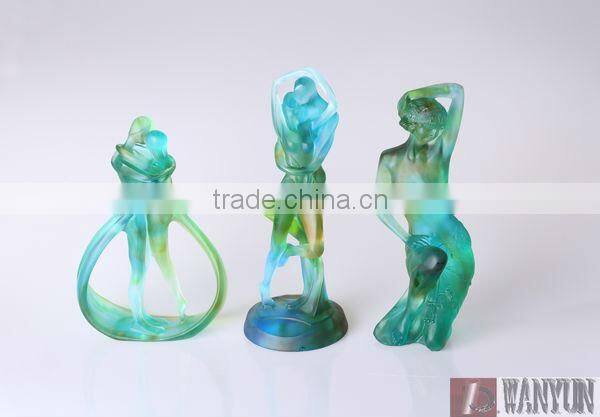 Crystal gift gold arowana fish