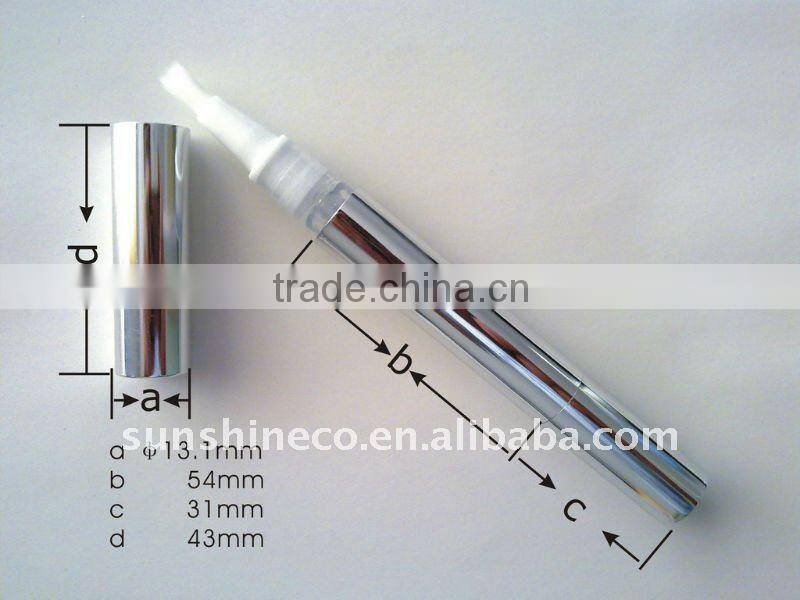 Metallic touch-up teeth whitening pen, gel pens private label, teeth whitening gel pen, tooth whitening pen