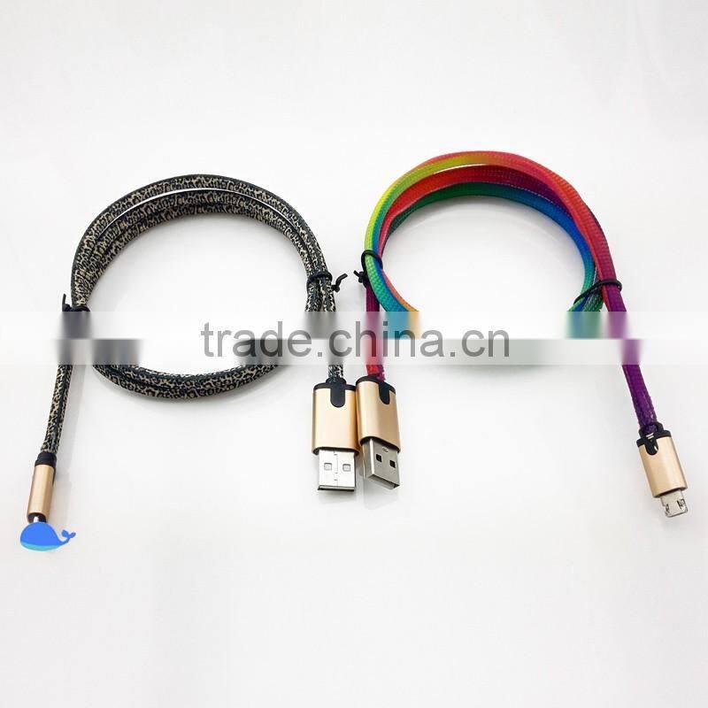 mobile accessories flash light LED usb cable type C USB LED cable with logo