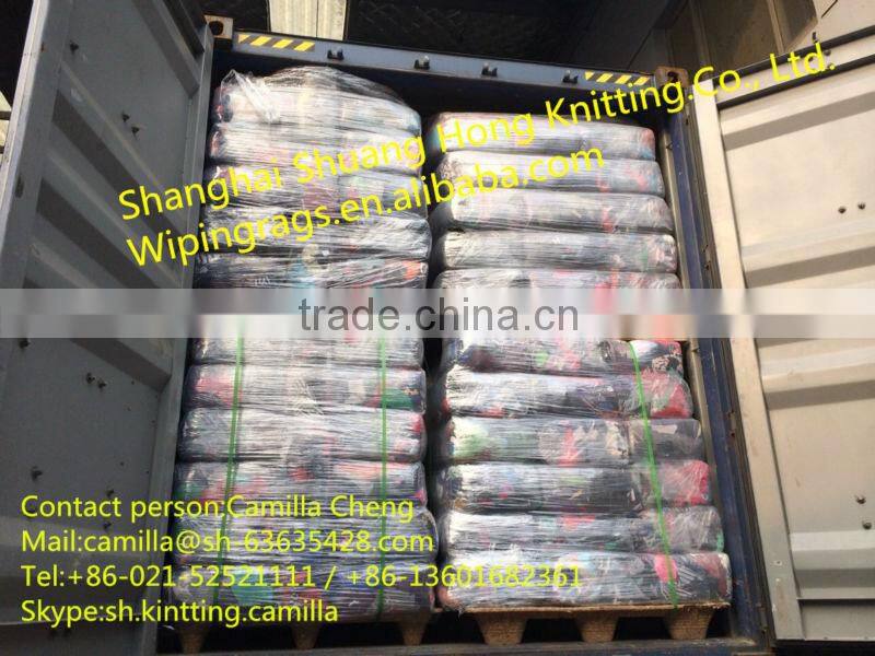 100% fiber White Y-shirt rag with new materials