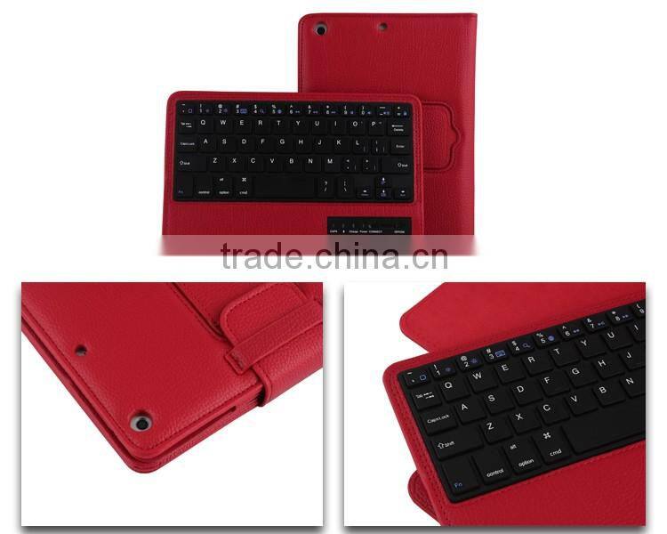 New Arrival Smart PU Leather Stand Wireless Bluetooth Keyboard Case For Ipad mini234