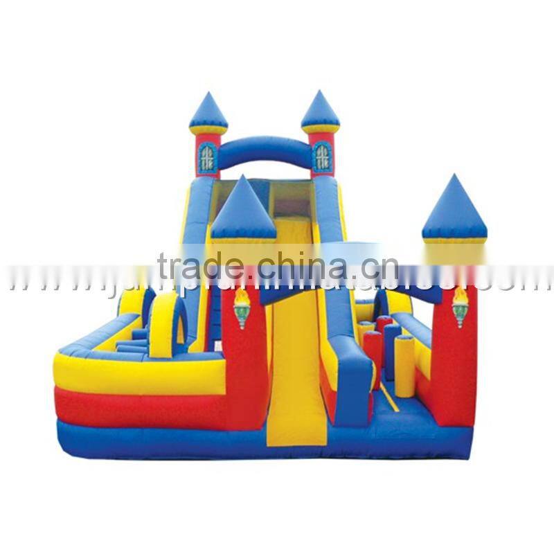 Inflatable Giant Obstacle Fun City/Moonwalk Inflatables/Jumping castle with slide