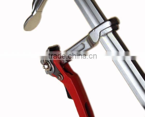 multi purpose woodworking tool.Quick ratchet release F-clamp