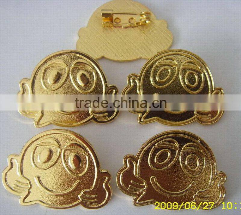 Custom Metal Lapel pin badge/Gold lapel pin/ 3D Zinc alloy Star badge Lapel pin
