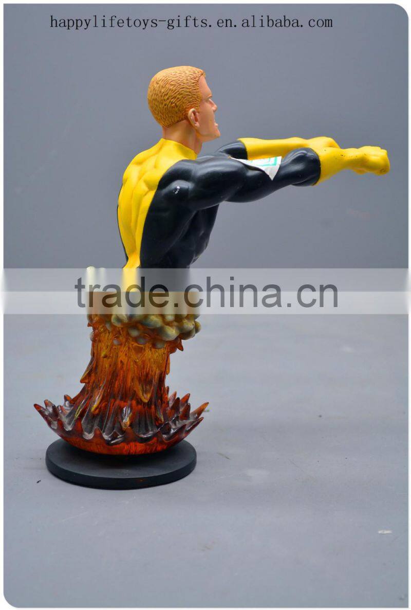 Superman cartoon statue polystone resin superman statue resin casting big figurines