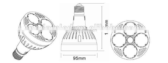 par30 led 35W 3000lm bulb light