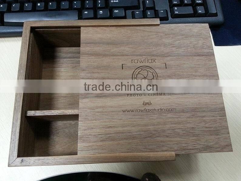 2016 best wedding gift wooden usb flash drive with box, custom natural woode usb flash drive, wholesale price usb flash 16GB