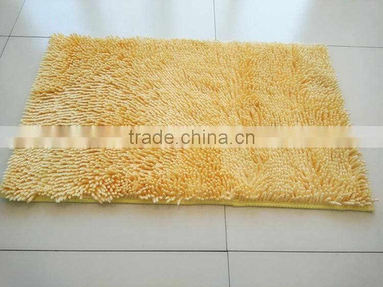 pvc back multicolored chenille rug