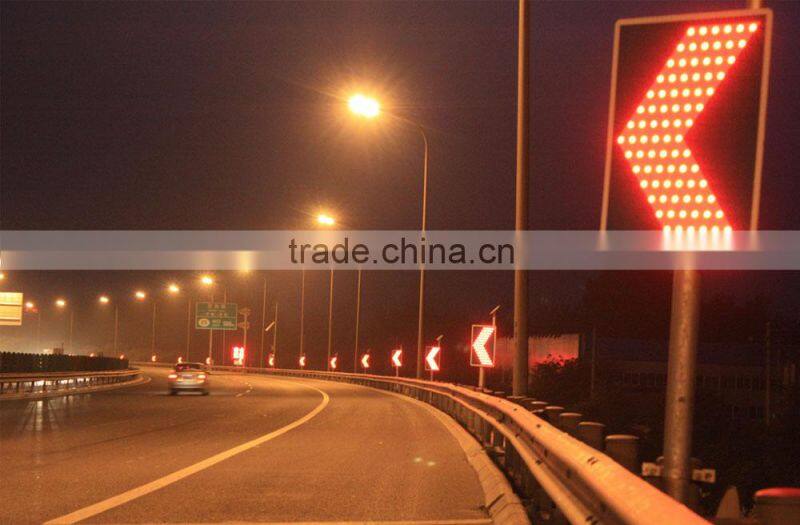 customized solar outdoor construction led flashing arrow sign, solar arrow sign