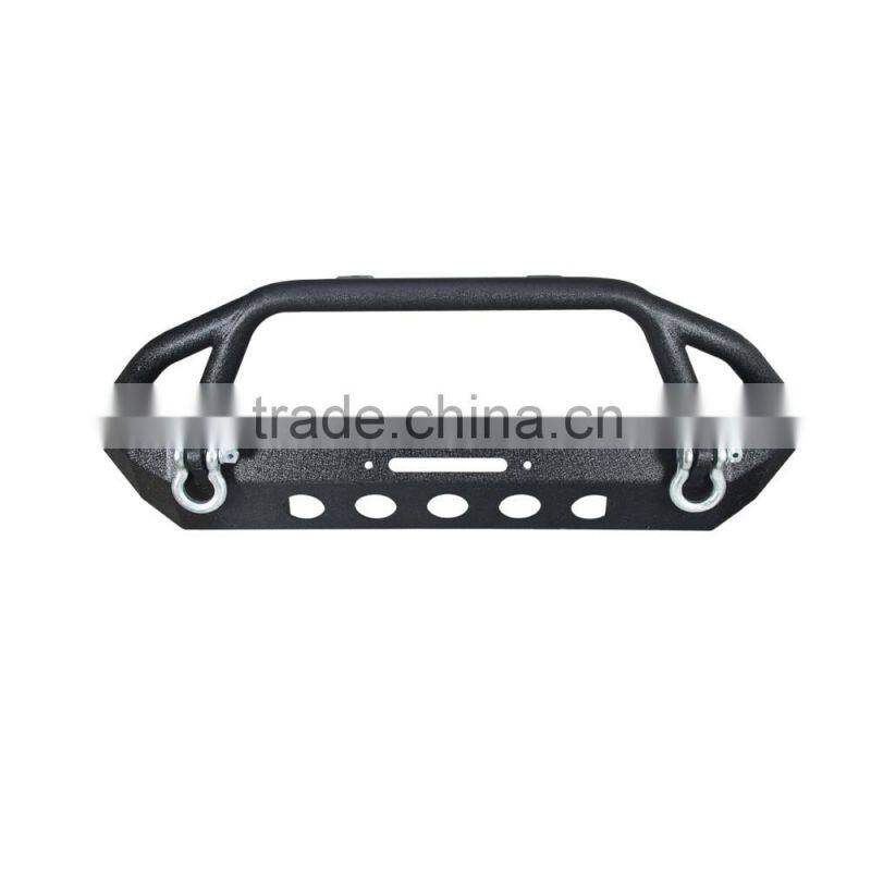 Penton Black Textured Front Bumper W/Winch Plate for 87-06 Jeep Wrangler TJ YJ