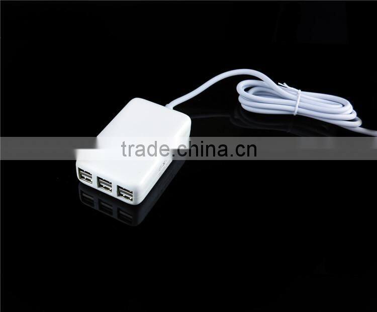 6 usb port multifunctional charger for mobile phone and tablet pc