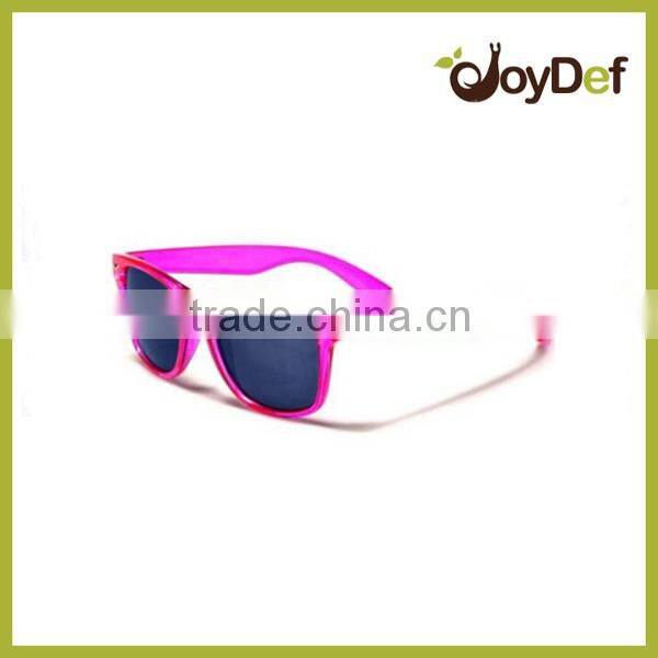 The most popular plastic hot transfer printed retro design style sunglasses with polarized lens