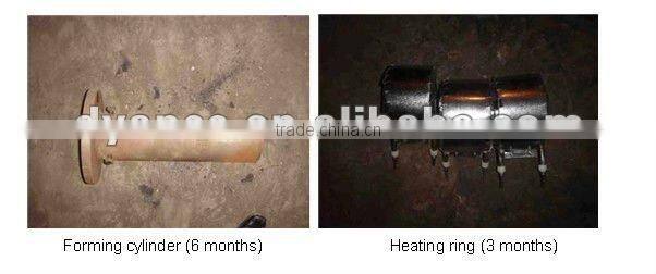 briquette press for making charcoal with durable wearing parts