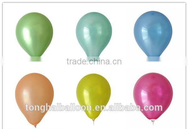 wholesale pearlized latex balloon made in China /promotion balloon/metallic round balloon