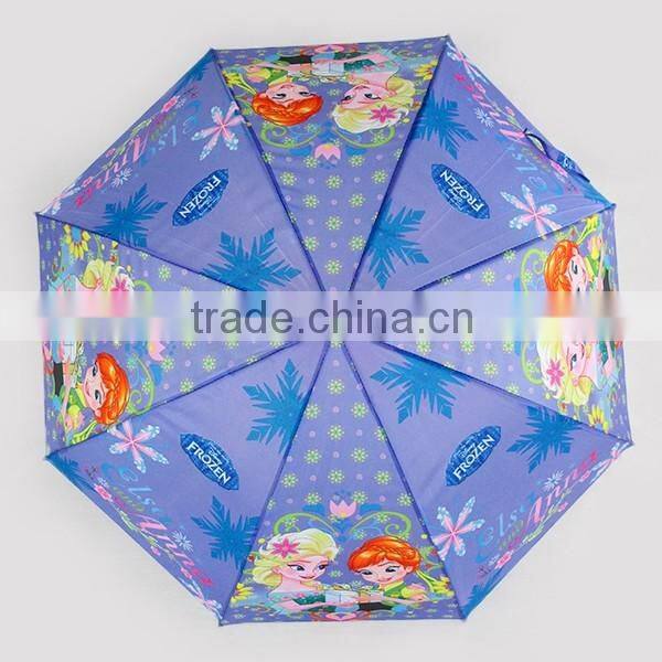 Audit zinc metal heat transfer print kids umbrella