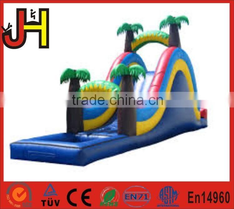 0.55mm PVC Tarpaulin and Slide Type Coco Tree Inflatable Kids Pool Slide