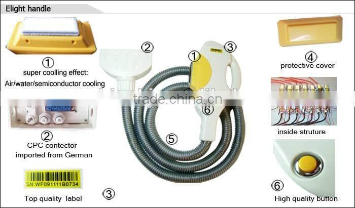 Hot selling CE TUV imported lamp portable 6 handles elight ipl home light depilator