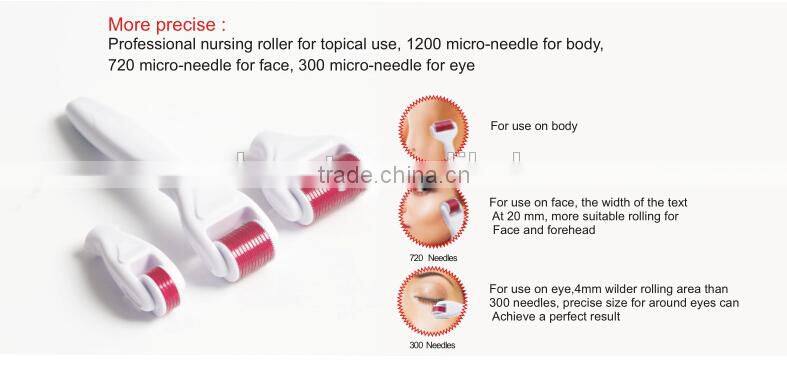 Fashional 4 in 1 derma roller,micro needle roller in 2016 year -L013C