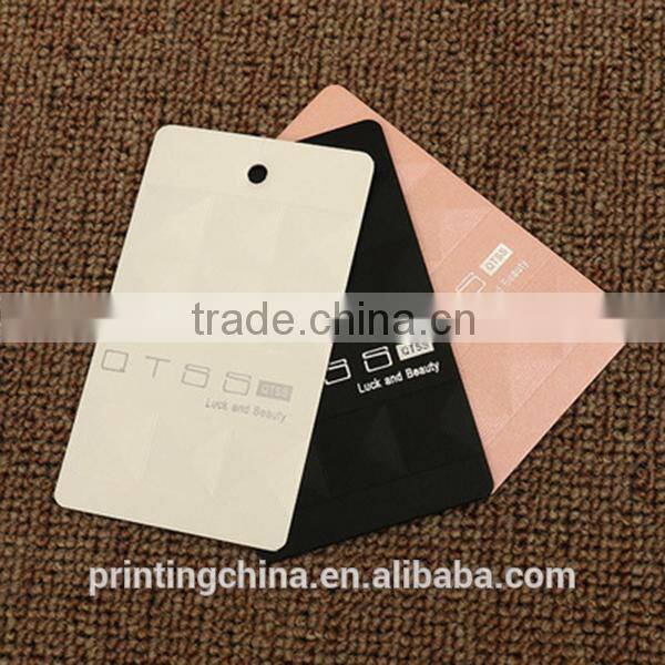 Brand new recycled paper uv swing tag with logo printing