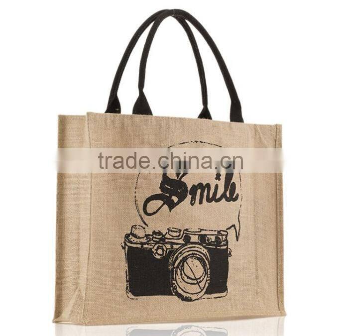 Hot sale good quality Cotton Jute handbag for lady
