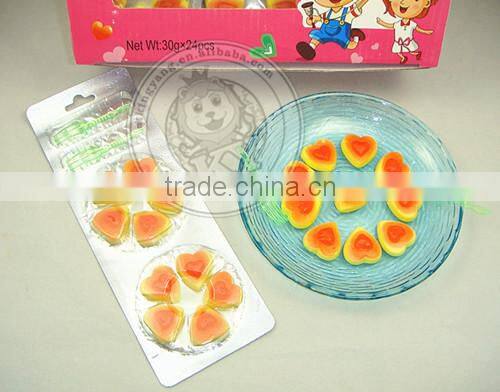 Kosher Rubber Heart Pizza Gummy Candy