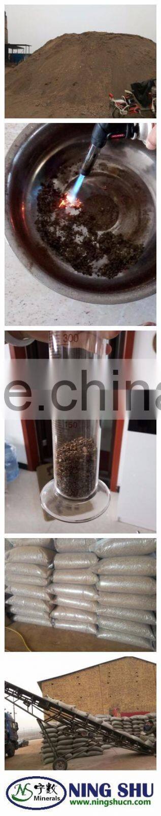 Bulk Lightweight Gloden Expanded Vermiculite for Construction
