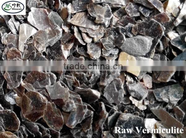 Free Asbestos 0.3-1mm Raw Silver Vermiculite for Foundary, Steel Industry