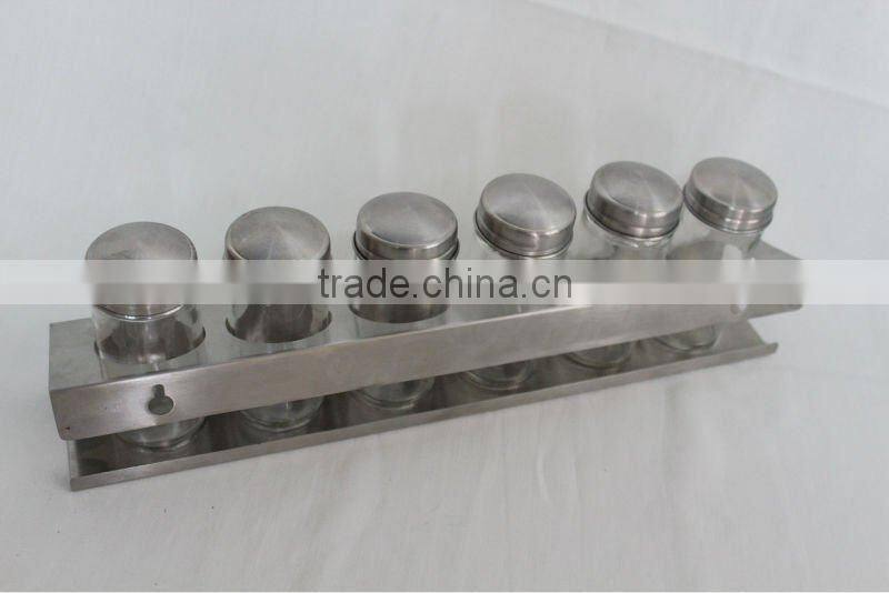 stainless steel spice set, seasoning can, seasoning set, spice jar, caster, castor