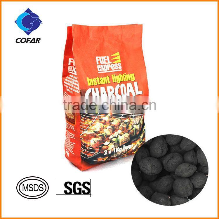 Cheap Instant BBQ sawdust briquette charcoal
