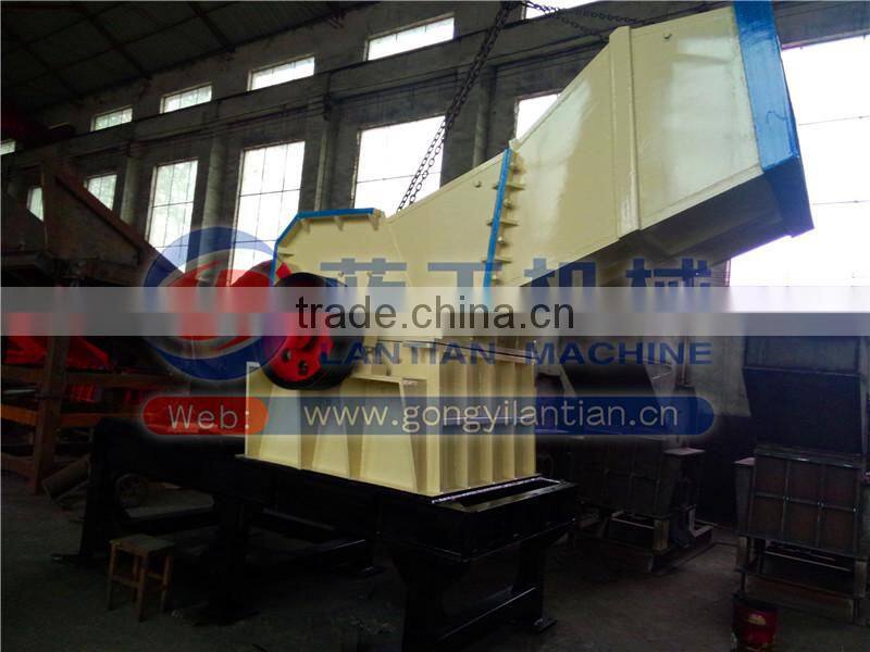 China made CE ISO approved large capacity plastic bottle scrap metal crusher machine