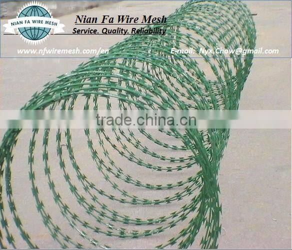 Low Price and High Quality Concertina Razor Barbed Wire (Guangzhou Manufacturer)