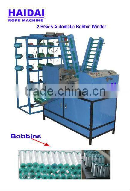 Plastic yarn bobbin winder for rope