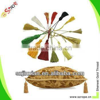 Hot sell polyester decorative tassel for home textile,Perfume bottle decorative tassel