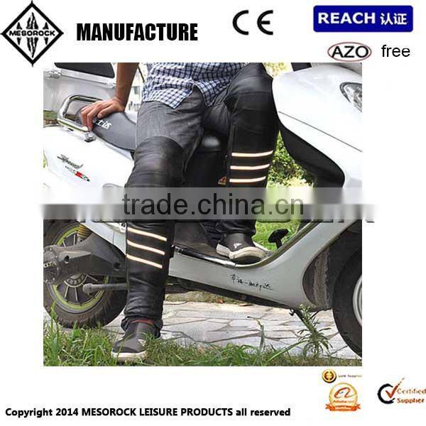 leather motorcycle leg warmer knee Protectors Off-Road electric bicycle