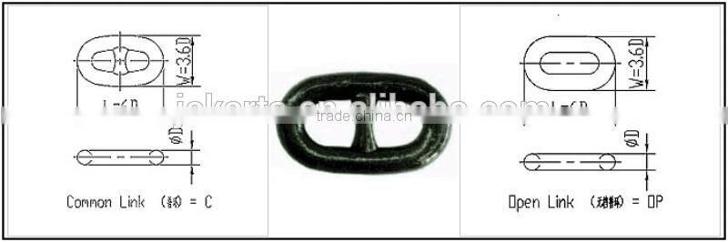 Offshore Mooring AM1/AM2/AM3 Marine Chain Stud anchor chain/studless anchor chain