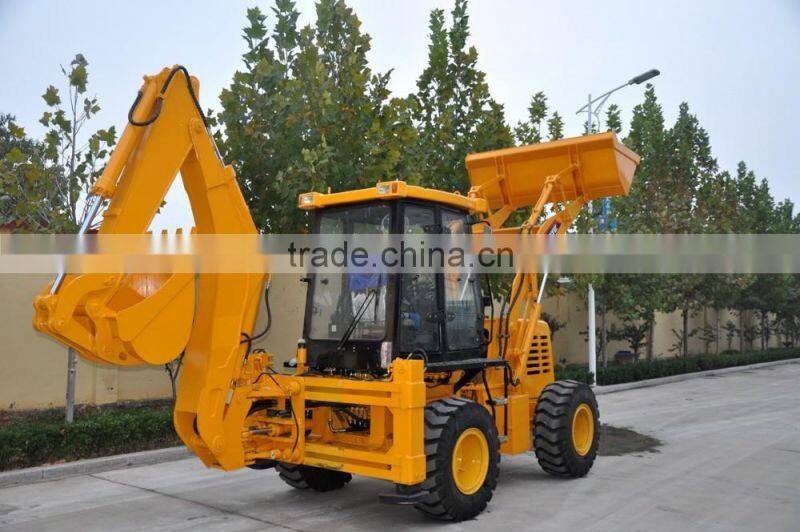 backhoe loader farm tractor with pilot control in cheap price