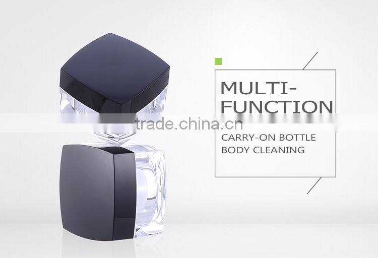 Beauty high quality empty luxury face cream white square cosmetic jar